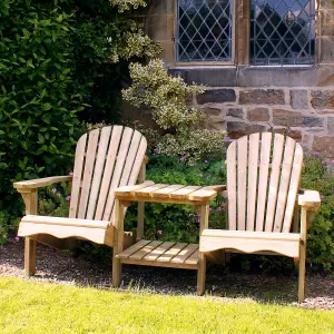 Zest Lily Wooden Relax Double Seat Garden Double Chair Bench