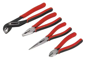 Sealey Pliers Set In Storage Tray 4pc Drop-forged Chrome Vanadium Steel AK8579