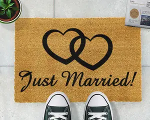 Just Married doormat - Regular 60x40cm