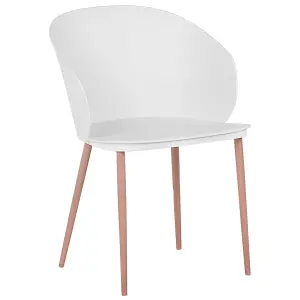 Set of 2 Dining Chairs BLAYKEE White