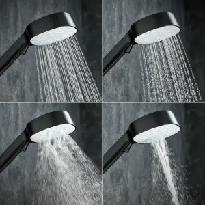 Mira Atom Matt Black Rear fed Thermostatic Mixer Shower