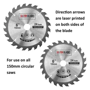 Saxton TCT15024T TCT Circular Blade 150mm x 24T