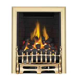 Focal Point Blenheim full depth Brass effect Manual control 3.75kW Gas Fire