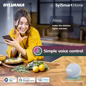 Sylvania SylSmart SylRadiance Tuneable White with Colour Halo Smart Integrated LED Ceiling Light