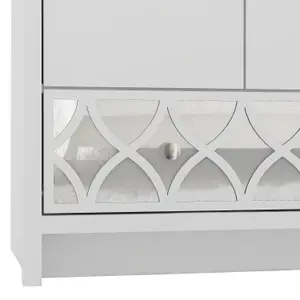 GFW Arianna 2 Door 1 Drawer Wardrobe White