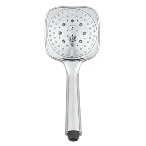 GoodHome Teesta Chrome effect 3-spray pattern Shower head