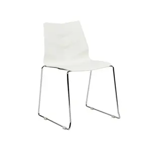 Bordiuk Stacking Side Chair (Set of 4) White