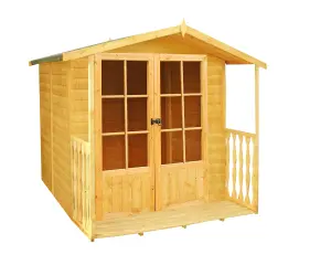 Alnwick Shiplap Summerhouse Garden Sun Room Approx 7 x 7 Feet