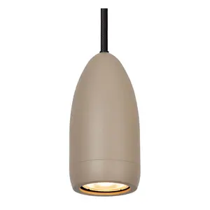 Lucide Evora Modern Pendant light 25cm - 3xGU10 - Taupe