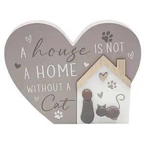 A House Is Not a Home Without a Cat Plaque