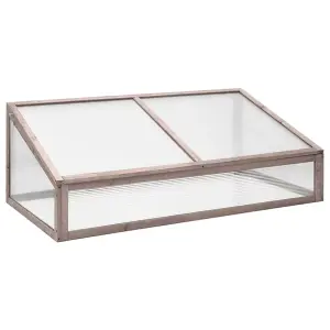 vidaXL Greenhouse Grey 110x58.5x39 cm Fir Wood