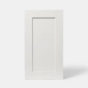 GoodHome Alpinia Matt ivory wood effect Shaker Highline Cabinet door (W)450mm (H)715mm (T)18mm