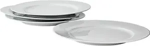 Argos Home Set Of 4 Porcelain Dinner Plates - Super White