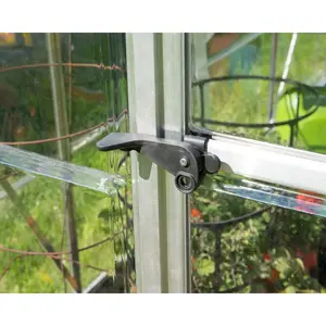 Hybrid 6 Ft W x 8 Ft D Hobby Greenhouse Silver