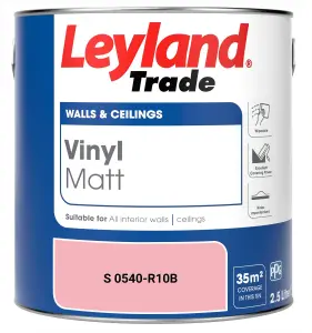 Leyland Trade Vinyl Matt Walls & Ceilings Emulsion Paint (S 0540-R10B) 2.5L