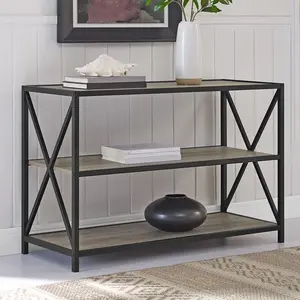 Bremer Bookcase Grey Wash