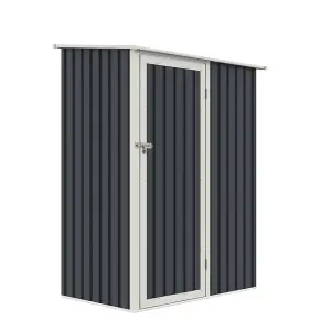 BillyOh Knighton Pent Metal Shed - 5x3 Grey