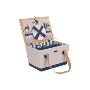 2 Person Nautical Theme Fitted Picnic Hamper