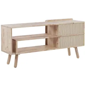 Beliani Scandinavian TV Stand Light Wood WESTFIELD