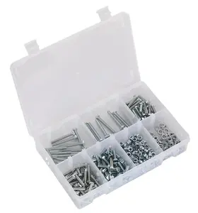 Sealey Setscrew, Nut & Washer Assortment 444pc High Tensile M5 Metric AB049SNW