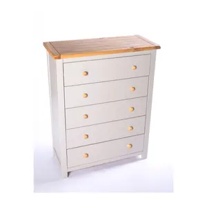 Argenta 5 Drawer Chest of Drawers Wood Knob