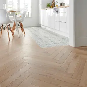 GoodHome Eslov Natural wood effect Wood Real wood top layer flooring, 1.94m²