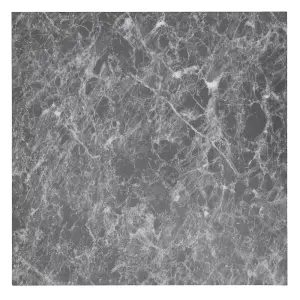 24Pcs Dark Grey 3D Stone Marble Effect Self Adhesive PVC Floor Vinyl Tiles Covering 5m²