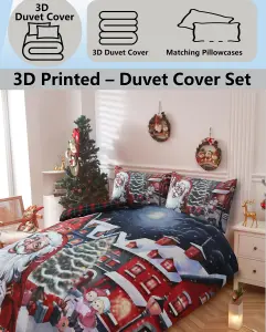 Christmas Santa Vibes Xmas DUVET SET 3D Print Polycotton Bedding Set