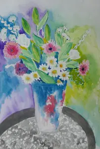 A Vase of Lovely Flowers 29.7 x 41.9 x 0.3 cm (11.7 x 16.5 x 0.1 inches)