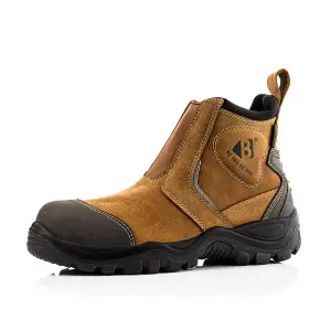 Buckbootz Bang Guardz Safety Dealer Work Boots Brown (Sizes 6-13)