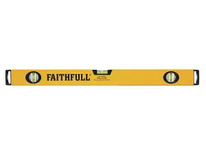 Faithfull 2ft Spirt Level 700813B-24 Box Beam Level 3 Vial 60cm (24in) FAISLB600