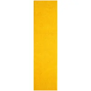 Myshaggy Collection Living Room Rugs Solid Design  Yellow