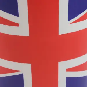 Union Jack Waste Paper Bin Small 9L Bathroom Bedside Portable Office Dustbin