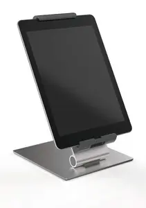 Durable Aluminium Foldable Tablet Holder iPad Desk Stand - Lockable & Rotatable