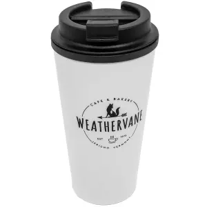 Wednesday Thermal Travel Mug White/Black/Grey (One Size)