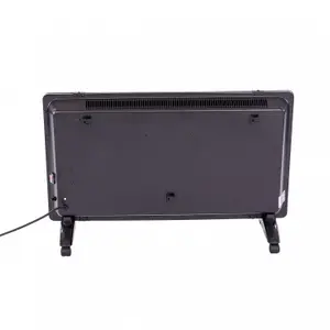 Oypla 2000W Black Glass Free Standing/Wall Mounted Electric Panel Convector Heater