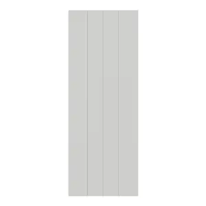 Tydeman Matt light grey Tongue & Groove Tall Clad on larder panel (H)2400mm (W)610mm