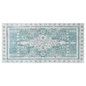 Cotton Area Rug 80 x 150 cm Mint Green FULLA