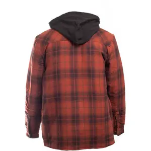 Dickies Fleece Hood Flannel Shirt Jacket