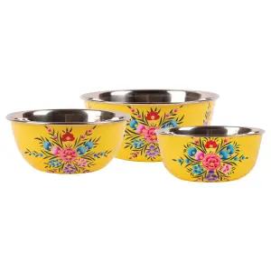 BillyCan - Picnic Bowl Set - Buttercup Pansy - 3pc