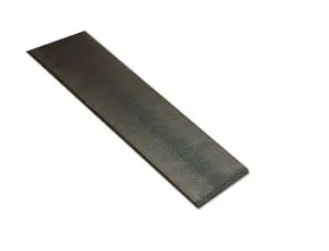 Black Varnished Drawn steel Flat Bar, (L)1000mm (W)25mm (T)2mm