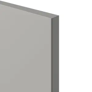 GoodHome Stevia Innovo handleless Matt pewter grey Slab Drawer front, Pack of 2 (H)340mm (W)597mm (T)18mm