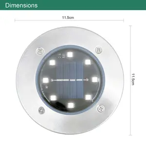 Stainless Steel Low Voltage Solar Powered Integrated LED Pathway Lights Pack