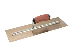 Marshalltown MXS165GD Gold Finishing Trowel with DuraSoft Handle - 16 x 5 Inch