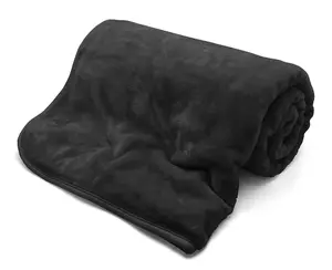 Kampala Hill Mink Blanket/Throw Black 127 x 152cm