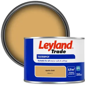 Leyland Trade Vinyl Matt Walls & Ceilings Emulsion Paint Apollo Gold (PPG16-11) 350ml Tester