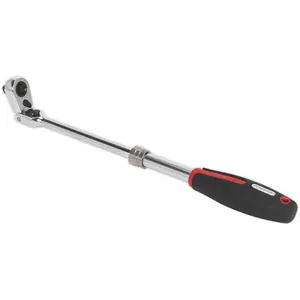 Versatile Extendable Ratchet Wrench with Locking Flexi-Head - 3/8" Drive and 72-Tooth Action