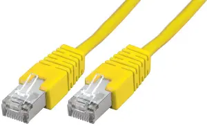 PRO SIGNAL - RJ45 to RJ45 Cat5e S/FTP Ethernet Patch Lead 15m Yellow