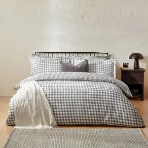 Yard Barton Check Reversible Duvet Set