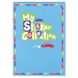 Collection Cars Sticker Book Blue (One Size)